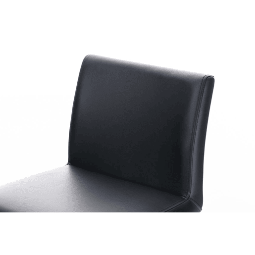 Taburete de bar Panamá con revestimiento de polipiel Simil cuero Negro 44X42X86 cm
