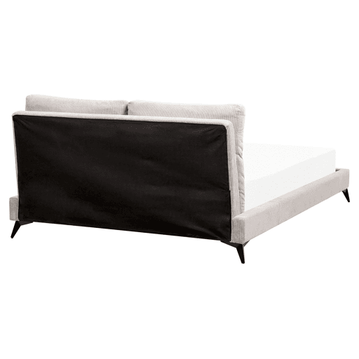Cama Bombazine MELLE 160 x 200 cm Creme claro