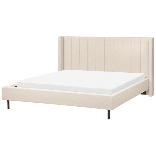 Beliani Cama Bouclé VILLETTE Beliani Cama Bouclé VILLETTE