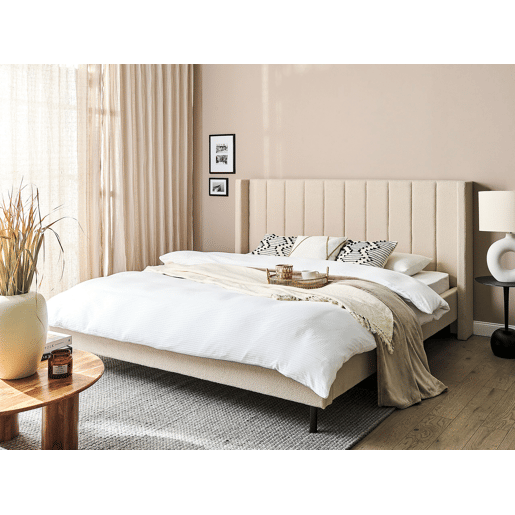Beliani Cama Bouclé VILLETTE Beliani Cama Bouclé VILLETTE