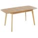 Beliani Mesa de comedor extensible MADOX Beliani Mesa de comedor extensible MADOX Marrón Claro