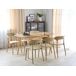 Beliani Mesa de comedor extensible MADOX Beliani Mesa de comedor extensible MADOX Marrón Claro