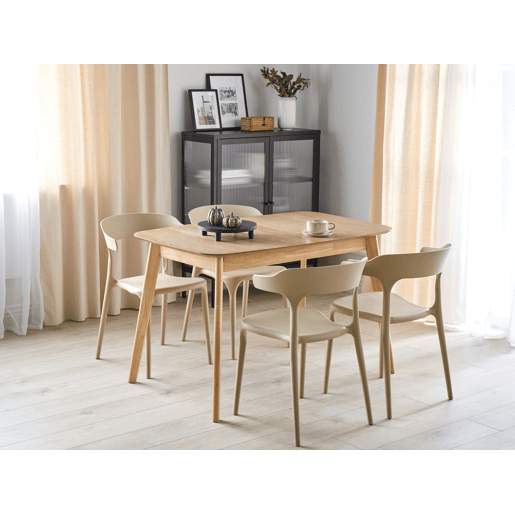 Beliani Mesa de jantar extensível MADOX