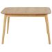 Beliani Mesa de comedor extensible MADOX Beliani Mesa de comedor extensible MADOX Marrón Claro
