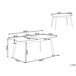 Beliani Mesa de comedor extensible MADOX Beliani Mesa de comedor extensible MADOX Marrón Claro