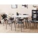 Beliani Mesa de comedor extensible STAVERTON Beliani Mesa de comedor extensible STAVERTON Blanco