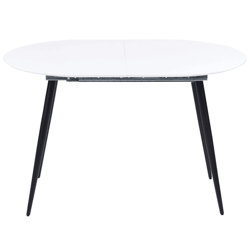 Mesa de jantar extensível STAVERTON Branco 120160 cm 80 cm