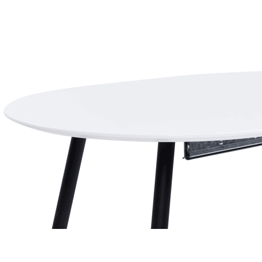 Mesa de jantar extensível STAVERTON Branco 120160 cm 80 cm