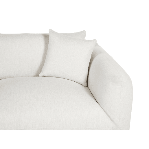 Sofá LUVOS Tecido Branco creme 3 lugares