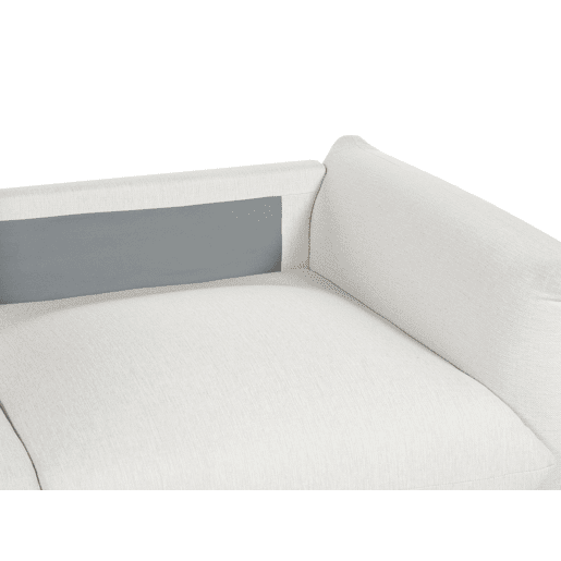 Sofá LUVOS Tecido Branco creme 3 lugares