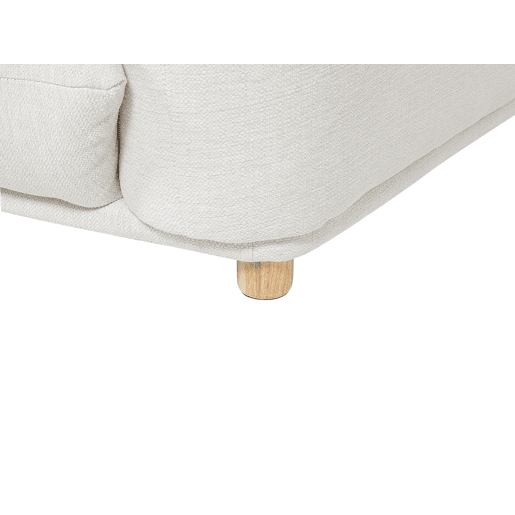 Sofá LUVOS Tecido Branco creme 3 lugares