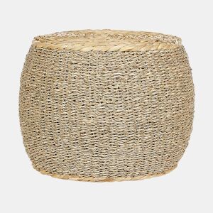 Pufe HAIPHONG Creme 40 cm 40 cm 30 cm