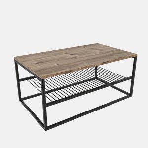 Tabela central com pernas de metal do Wellhome.