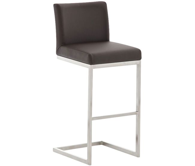 Taburete de bar en estilo cantiléver paros en polipiel /símil cuero 48x42x104 cm