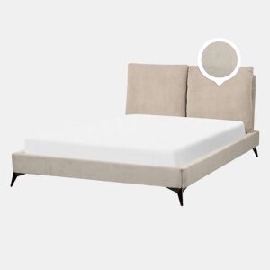 Cama Bombazine MELLE 140 x 200 cm Taupe