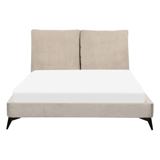 Cama Bombazine MELLE 140 x 200 cm Taupe