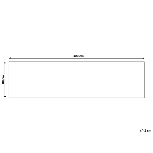 Tapete TELLIKAYA Verde 80 x 300 cm Juta