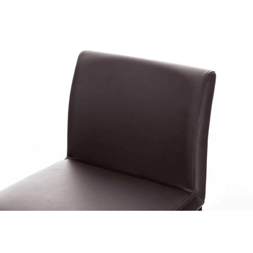 Taburete de bar Panamá con revestimiento de polipiel Simil cuero Marrón 44X42X86 cm