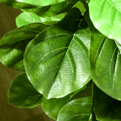 HOMCOM Planta Artificial Ficus 110 cm Planta Artificial com 90 Folhas Musgo e Vaso Planta Artificial Decorativa para Interior e Exterior Casa Sala de Estar Verde