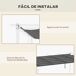 Cubierta para Pérgola Tela Poliéster Outsunny 250x350 Cubierta para Pérgola Tela Poliéster Outsunny 250x350 Gris