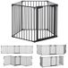 Barrera de Seguridad Metal, Plástico PawHut Barrera de Seguridad Metal, Plástico PawHut Negro