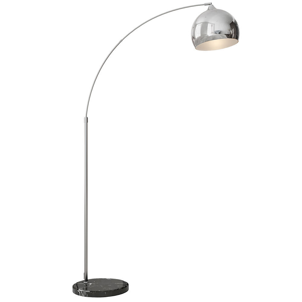 Lámpara de Pie Metal, Mármol HOMCOM, hogar - decoración