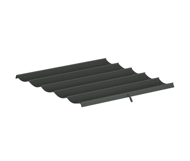 Outsunny techo de pérgola 2,5x2,55 m, techo de repuesto retráctil para marco de pérgola de 3x3 m, uv30+, toldo de tela solo para cenador jardín con 10