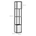 Lámpara de Pie MDF, Plástico, TC HOMCOM Lámpara de Pie MDF, Plástico, TC HOMCOM Negro