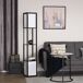 Lámpara de Pie MDF, Plástico, TC HOMCOM Lámpara de Pie MDF, Plástico, TC HOMCOM Negro