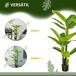 Platanera Artificial PEVA, PE, Cemento HOMCOM, hogar - decoración Platanera Artificial PEVA, PE, Cemento HOMCOM, hogar - decoración Verde
