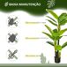 Platanera Artificial PEVA, PE, Cemento HOMCOM, hogar - decoración Platanera Artificial PEVA, PE, Cemento HOMCOM, hogar - decoración Verde