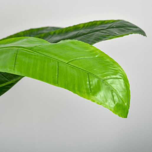 HOMCOM Bananeira Artificial 150 cm Planta Artificial com Vaso e 18 Folhas Planta Artificial para Decoração de Casa Varanda Jardim Sala de Estar Escritório Verde