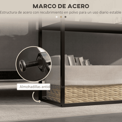 HOMCOM Mesa Consola Estilo Industrial Mesa de Entrada com Prateleira Estrutura de Aço e Desenho Anti-Tombo Móvel de Entrada para Sala de Estar Corredor Carga 20 kg 90x30x75 cm Preto