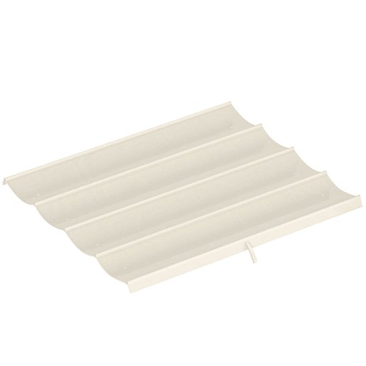 Outsunny Cobertura para Pérgola Retrátil 286x245 cm Teto de Substituição para Pérgola com Proteção UV30+ para Pérgola de 3x2,15 cm Creme