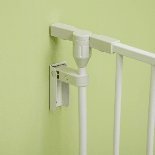 PawHut Barreira de Segurança para Animais de Estimação Barreira Dobrável de 5 Painéis com Fechadura Inteligente para Corredor Escada 300x74,5 cm Branco
