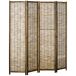 Biombo Madera de Paulownia, Carrizo HOMCOM, hogar - decoración Biombo Madera de Paulownia, Carrizo HOMCOM, hogar - decoración Marron