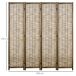 Biombo Madera de Paulownia, Carrizo HOMCOM, hogar - decoración Biombo Madera de Paulownia, Carrizo HOMCOM, hogar - decoración Marron