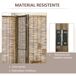 Biombo Madera de Paulownia, Carrizo HOMCOM, hogar - decoración Biombo Madera de Paulownia, Carrizo HOMCOM, hogar - decoración Marron