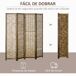 Biombo Madera de Paulownia, Carrizo HOMCOM, hogar - decoración Biombo Madera de Paulownia, Carrizo HOMCOM, hogar - decoración Marron