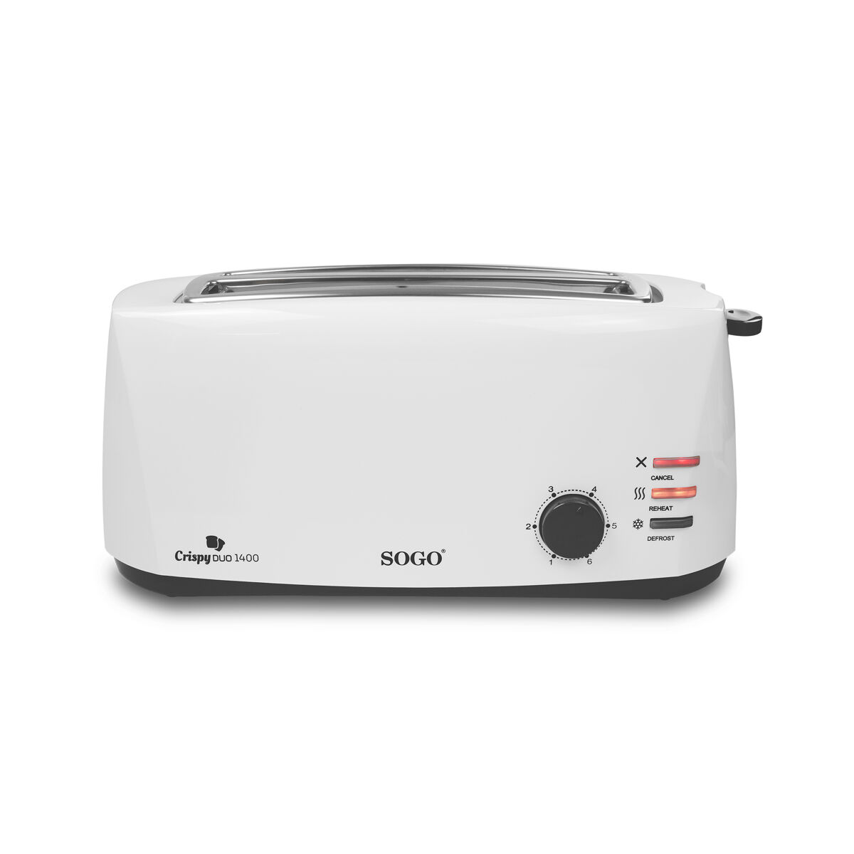 Tostadora con 2 ranuras largas crispyduo 1400