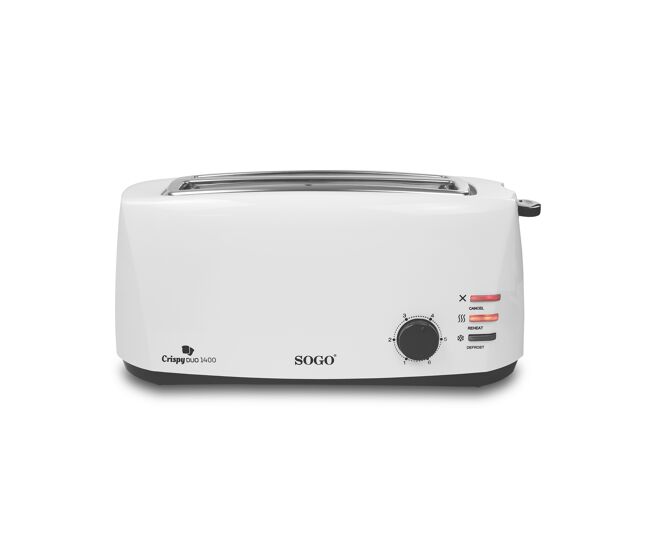 Tostadora con 2 ranuras largas crispyduo 1400