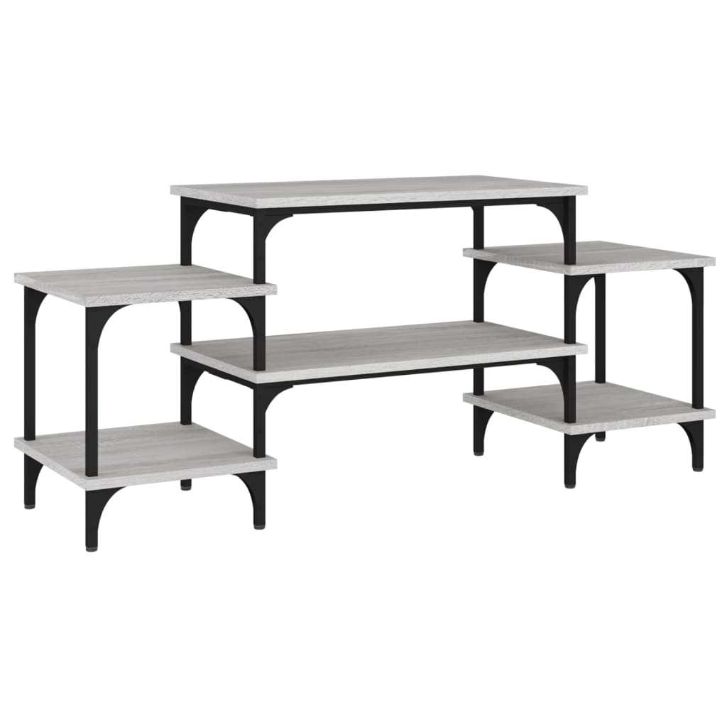 mueble para tv madera contrachapada gris sonoma 117x35x52 cm