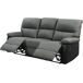 Sofá reclinable 3 plazas Sofá reclinable 3 plazas Negro/ Gris