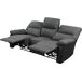 Sofá reclinable 3 plazas Sofá reclinable 3 plazas Negro/ Gris