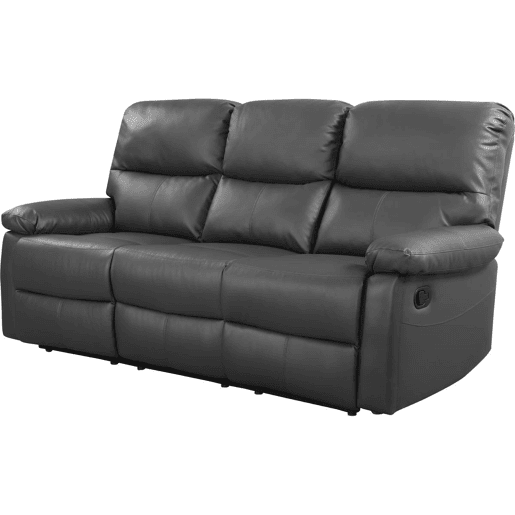 Sofá relaxante Lincoln - 197 x 89 x 103 cm - 3 lugares - Cinza