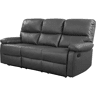 Sofá relaxante Lincoln - 197 x 89 x 103 cm - 3 lugares - Cinza