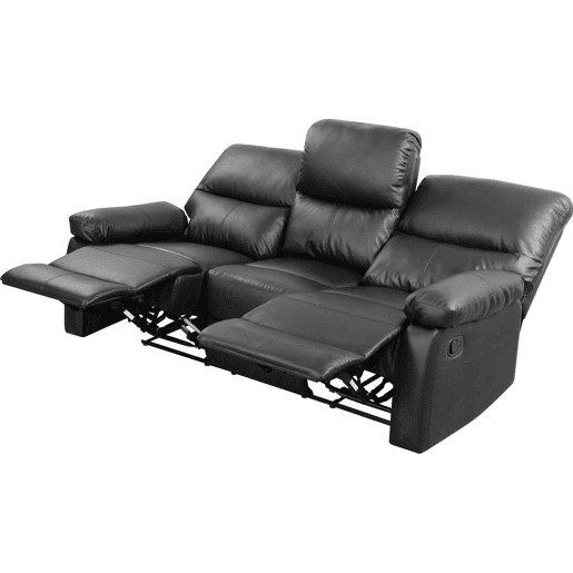 Sofá relaxante Lincoln - 197 x 89 x 103 cm - 3 lugares - Cinza