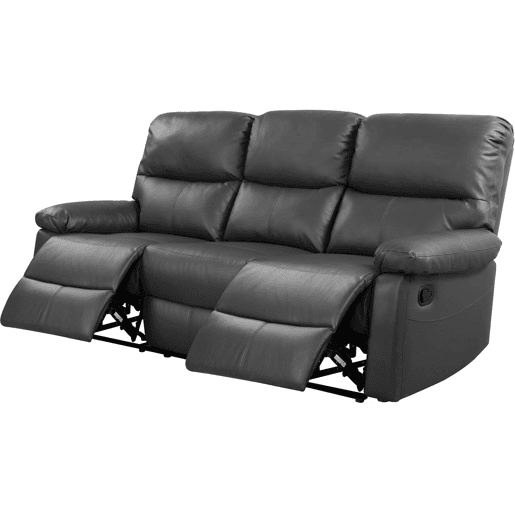 Sofá relaxante Lincoln - 197 x 89 x 103 cm - 3 lugares - Cinza
