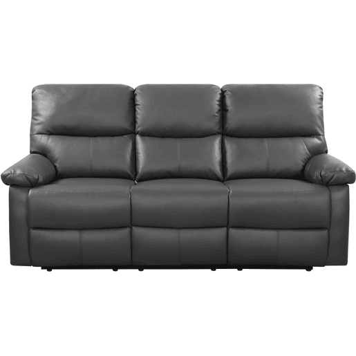 Sofá relaxante Lincoln - 197 x 89 x 103 cm - 3 lugares - Cinza