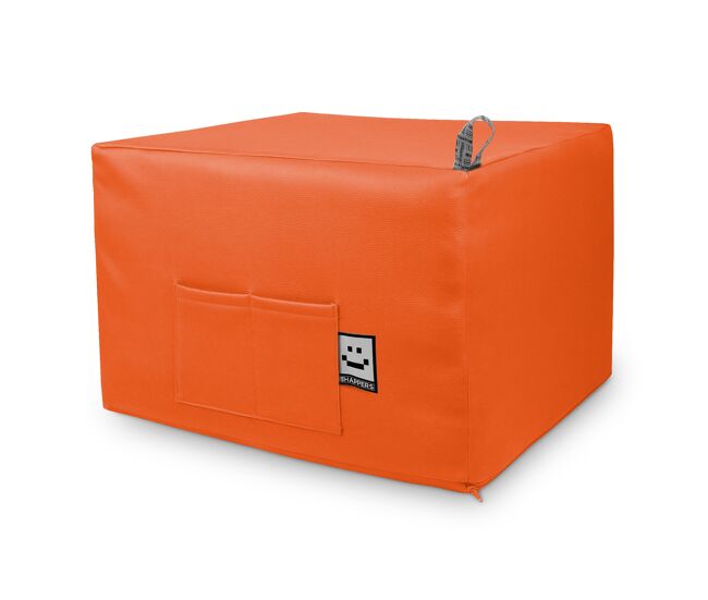 Puff cama confort naranja único happers